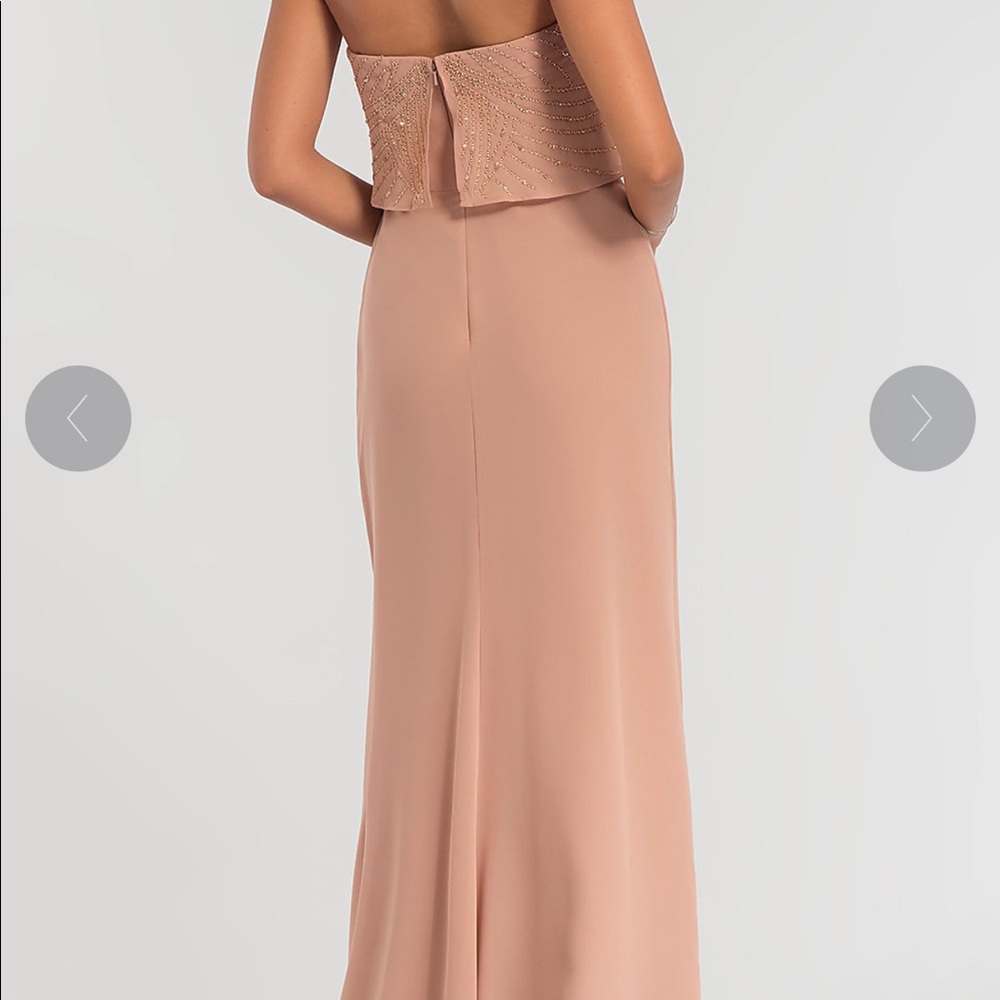 Adrianna Papell Bridesmaid Rose Gold (Dusty pink, Mauve) Sequin dress - Picture 2 of 5